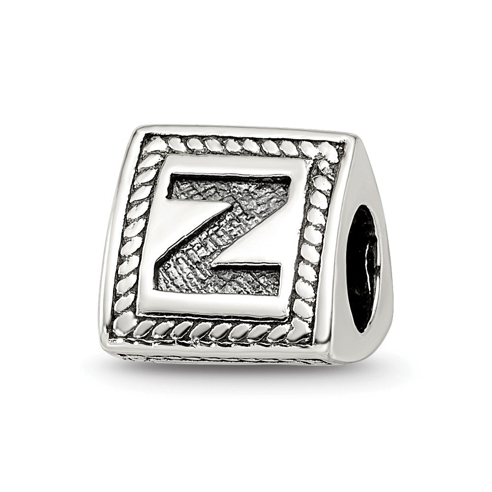 Sterlingsilber Reflections Buchstabe Z Dreieck Block Perle