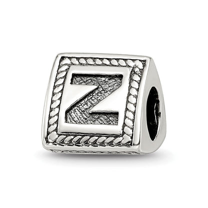 Sterlingsilber Reflections Buchstabe Z Dreieck Block Perle