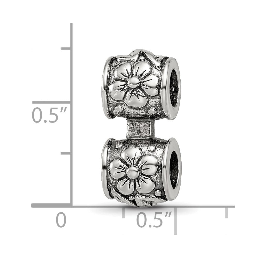 Sterlingsilber Reflections Blumen Connector Perle