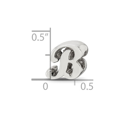 Sterlingsilber Reflections Buchstabe B Schreibschrift Perle