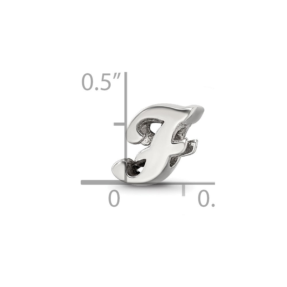 Sterlingsilber Reflections Buchstabe F Schreibschrift Perle