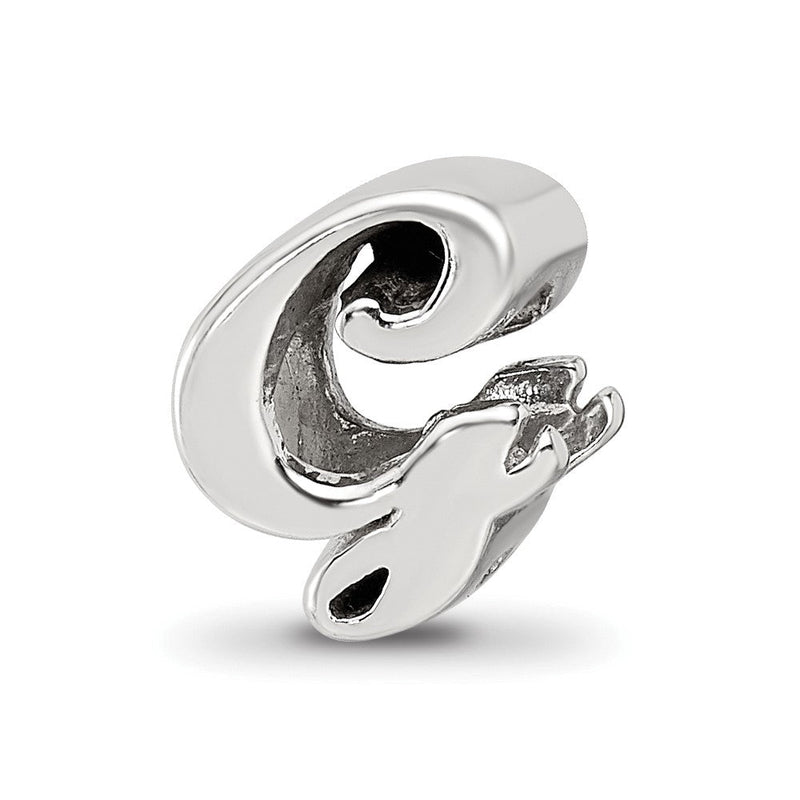 Sterlingsilber Reflections Buchstabe G Schreibschrift Perle