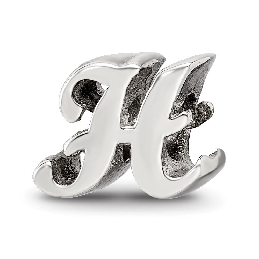 Sterlingsilber Reflections Buchstabe H Schreibschrift Perle