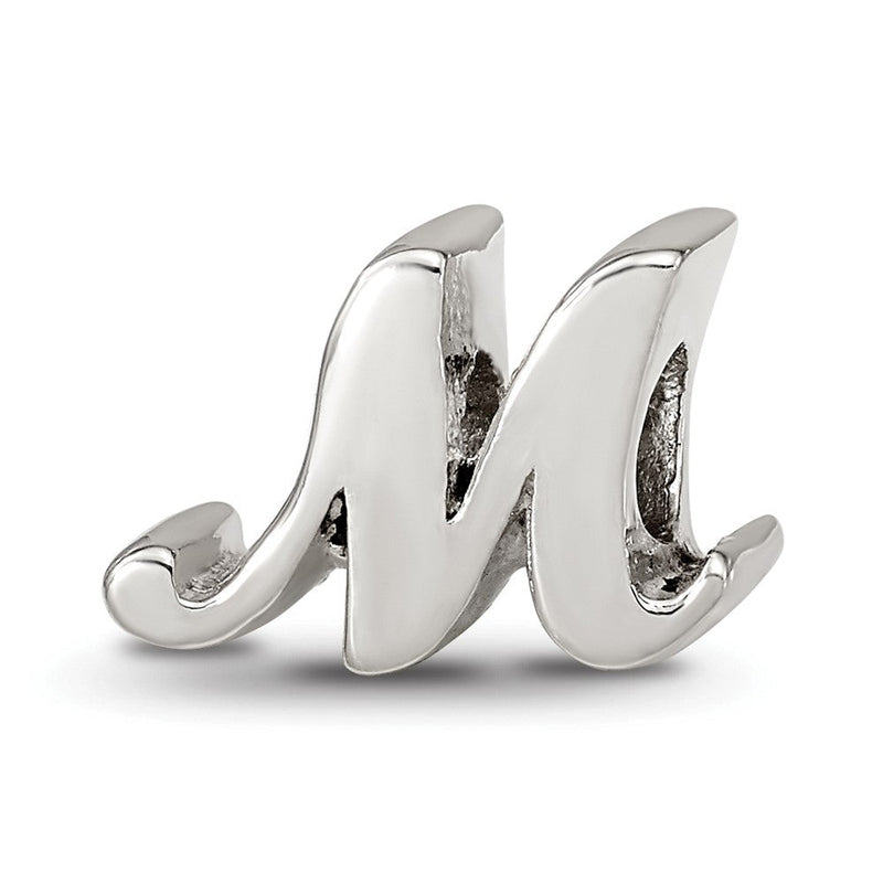 Sterlingsilber Reflections Buchstabe M Schreibschrift Perle