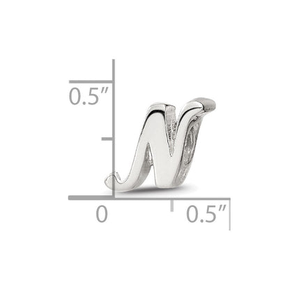 Sterlingsilber Reflections Buchstabe N Schreibschrift Perle