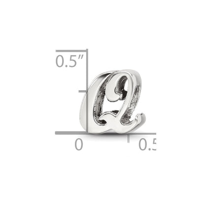 Sterlingsilber Reflections Buchstabe Q Schreibschrift Perle
