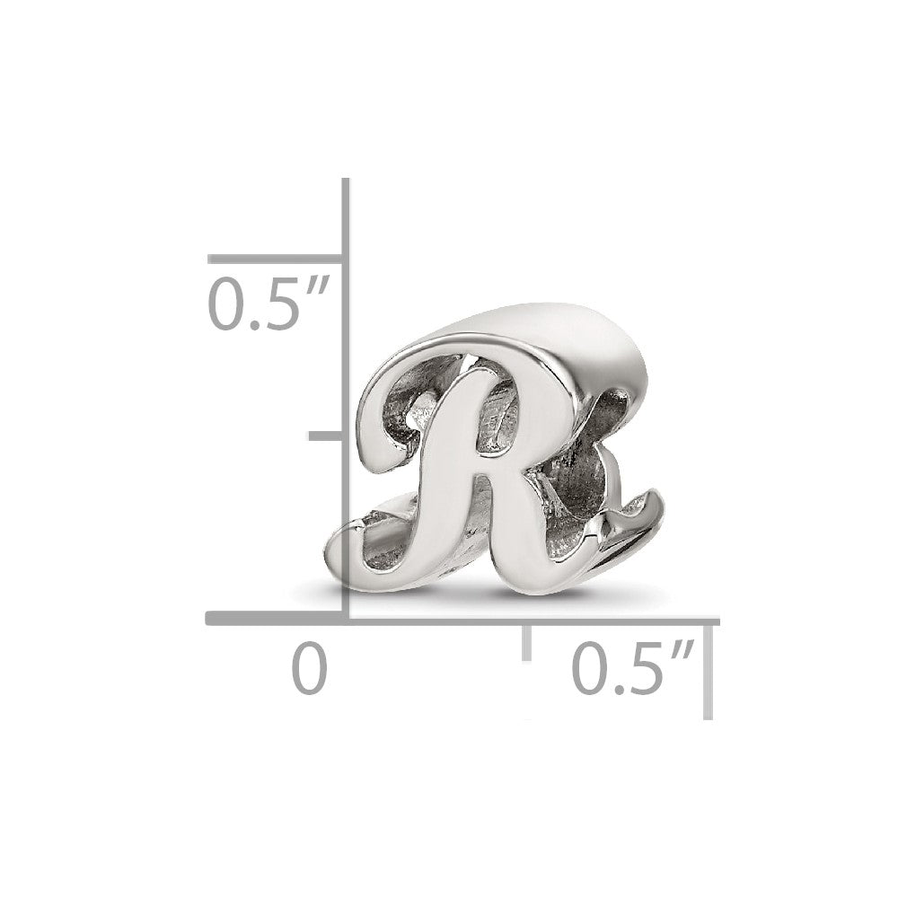 Sterlingsilber Reflections Buchstabe R Schreibschrift Perle