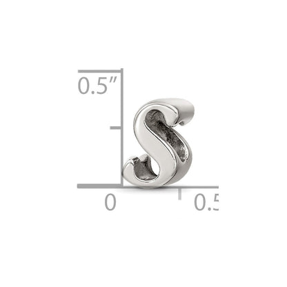 Sterlingsilber Reflections Buchstabe S Schreibschrift Perle