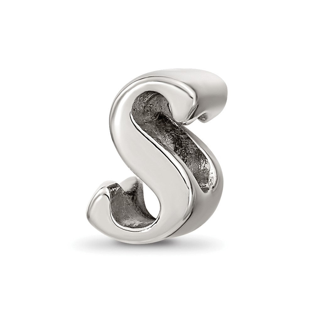 Sterlingsilber Reflections Buchstabe S Schreibschrift Perle