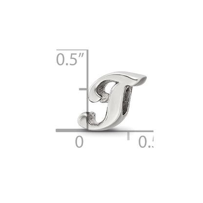 Sterlingsilber Reflections Buchstabe T Schreibschrift Perle