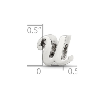 Sterlingsilber Reflections Buchstabe U Schreibschrift Perle