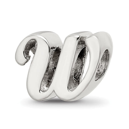 Sterlingsilber Reflections Buchstabe W Schreibschrift Perle