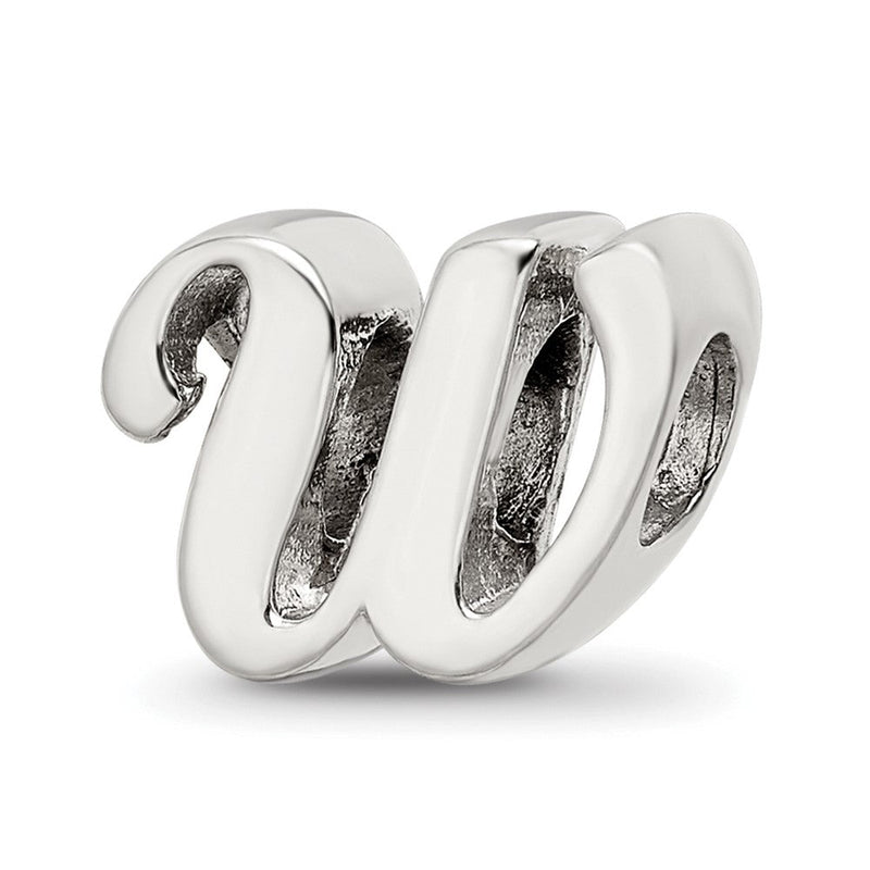 Sterlingsilber Reflections Buchstabe W Schreibschrift Perle
