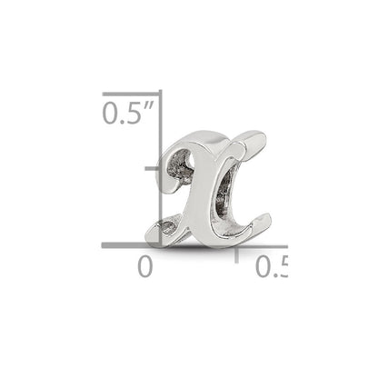 Sterlingsilber Reflections Buchstabe X Schreibschrift Perle
