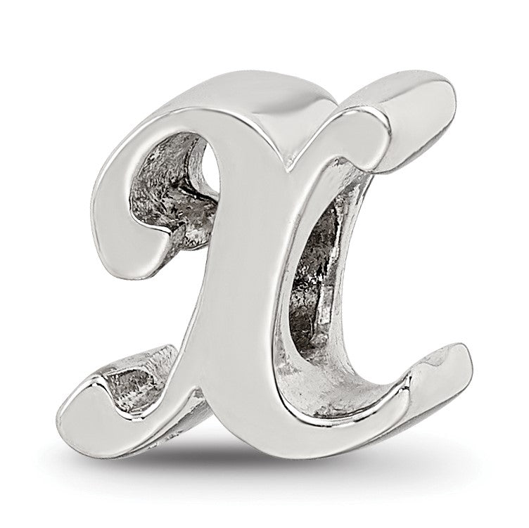Sterlingsilber Reflections Buchstabe X Schreibschrift Perle
