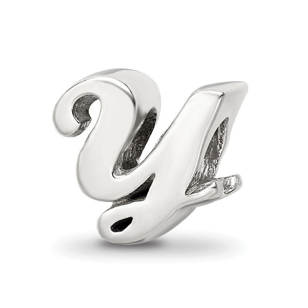 Sterlingsilber Reflections Buchstabe Y Schreibschrift Perle