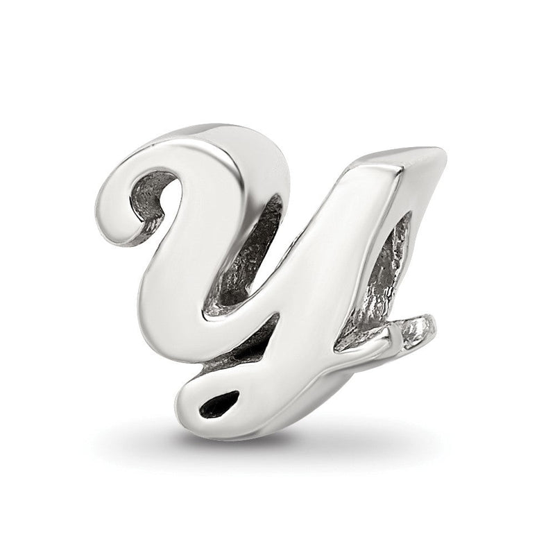 Sterlingsilber Reflections Buchstabe Y Schreibschrift Perle