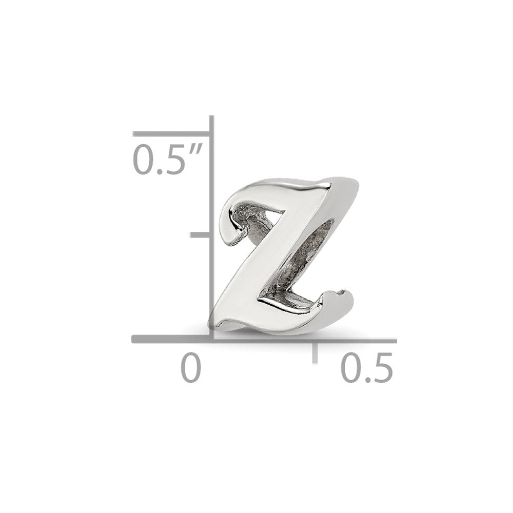 Sterlingsilber Reflections Buchstabe Z Schreibschrift Perle