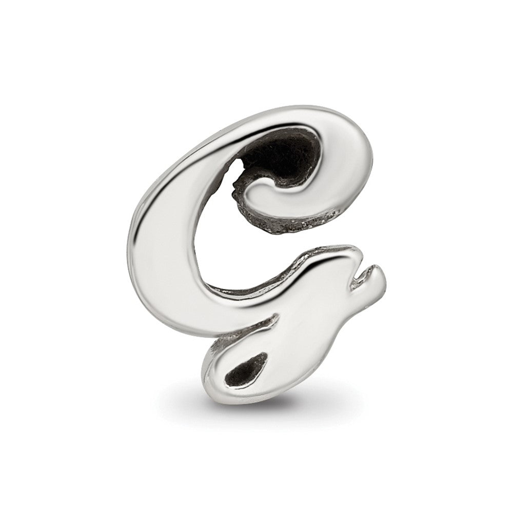 Sterlingsilber Reflections Buchstabe G Schreibschrift Perle