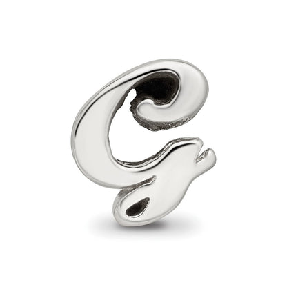 Sterlingsilber Reflections Buchstabe G Schreibschrift Perle