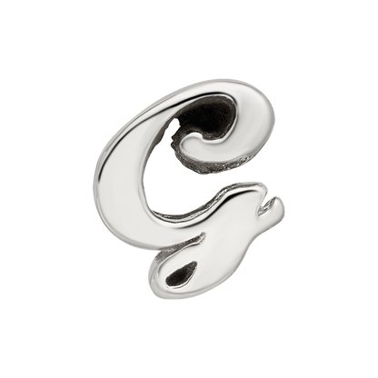 Sterlingsilber Reflections Buchstabe G Schreibschrift Perle
