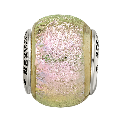 Sterlingsilber Reflections Rosa Dichroic Glas Perle