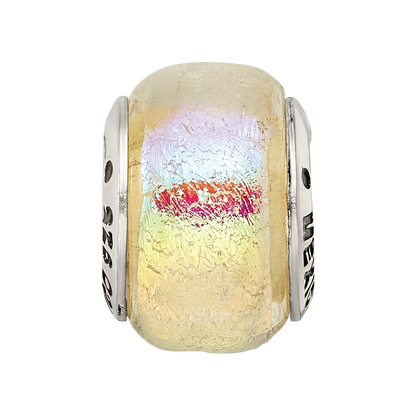 Sterlingsilber Reflections Regenbogen Dichroic Glas Perle