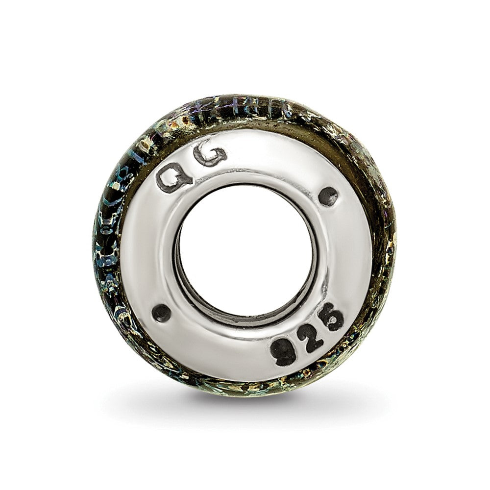 Sterlingsilber Reflections Regenbogen Dichroic Glas Perle