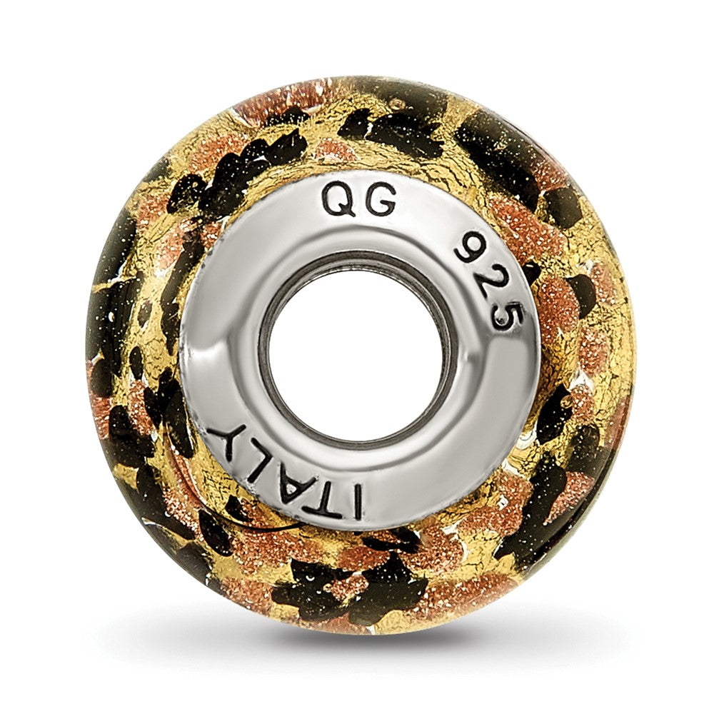 Sterlingsilber Reflections Gelb/gold/black Italienisch Murano Perle