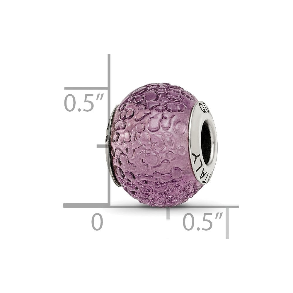 Sterlingsilber Reflections Lila Italienisch Murano Perle