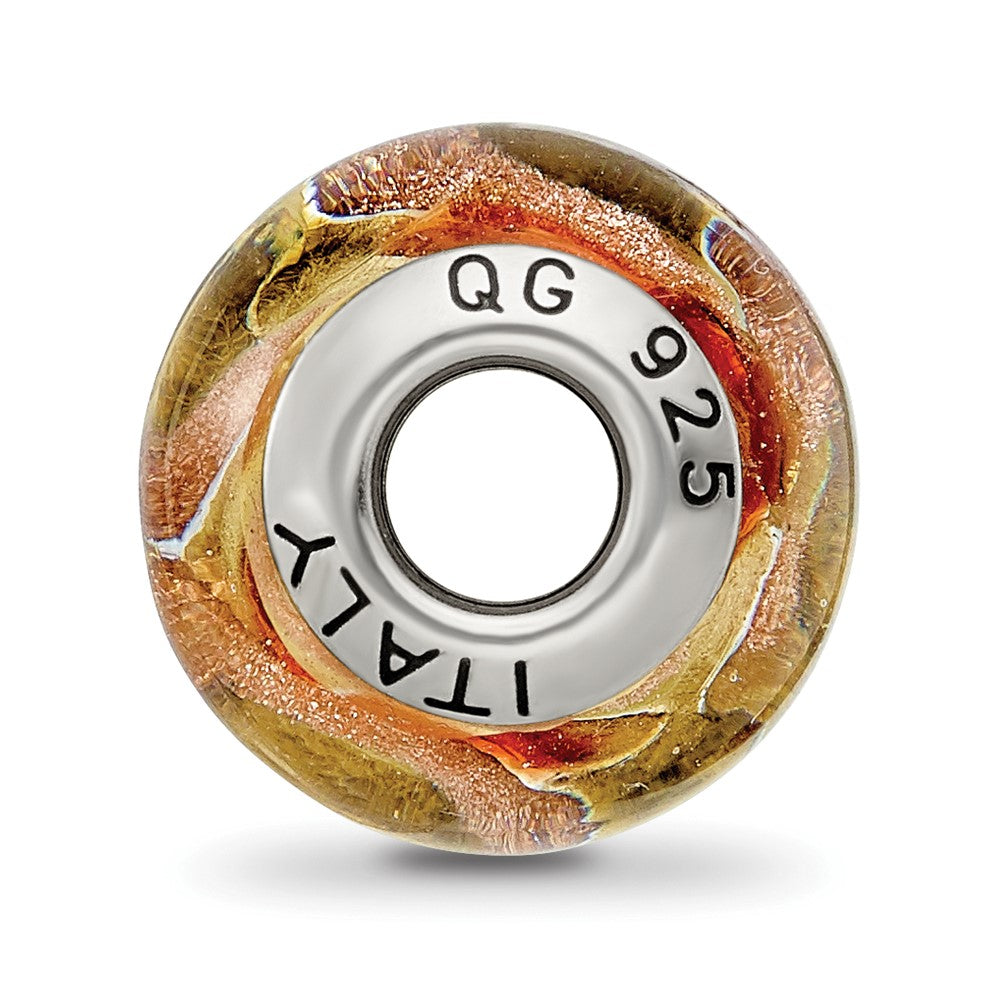 Sterlingsilber Reflections Gelb/gold/red Italienisch Murano Perle