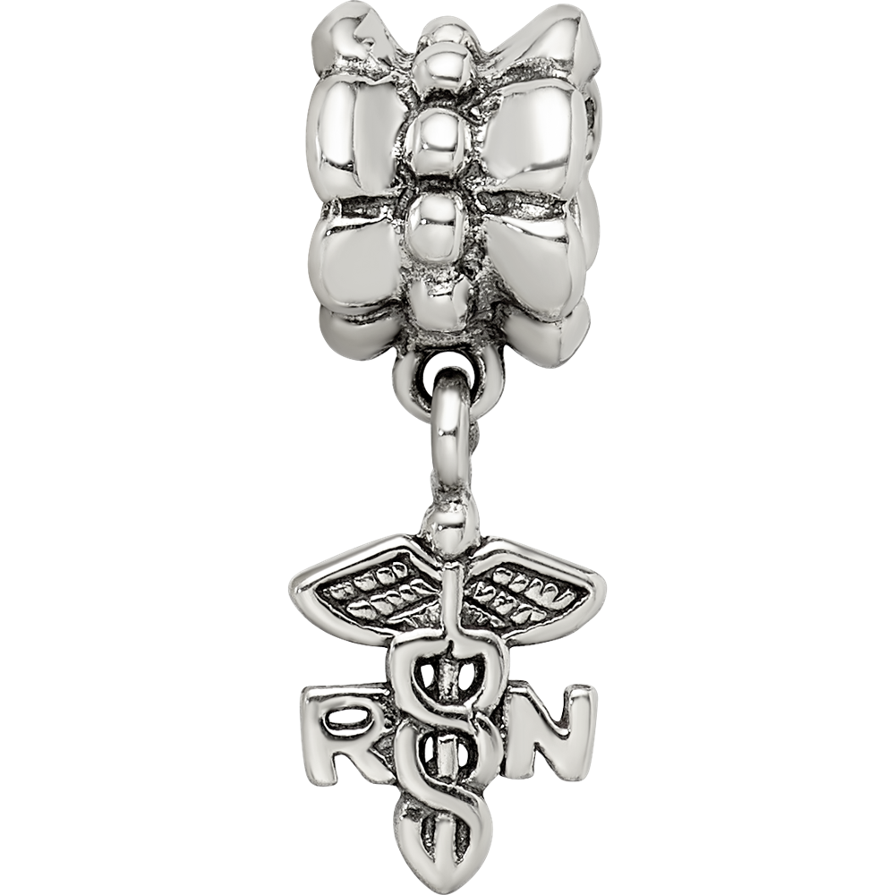 Sterlingsilber Reflections Krankenschwester Symbol Hängend Perle