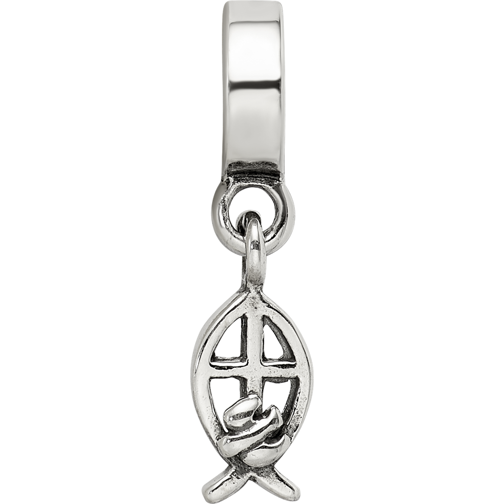 Sterlingsilber Reflections Ichthus Hängend Perle