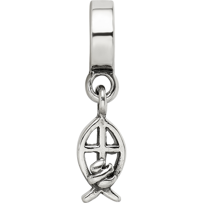 Sterlingsilber Reflections Ichthus Hängend Perle