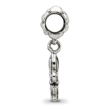 Sterlingsilber Reflections Fleur De Lis Hängend Perle
