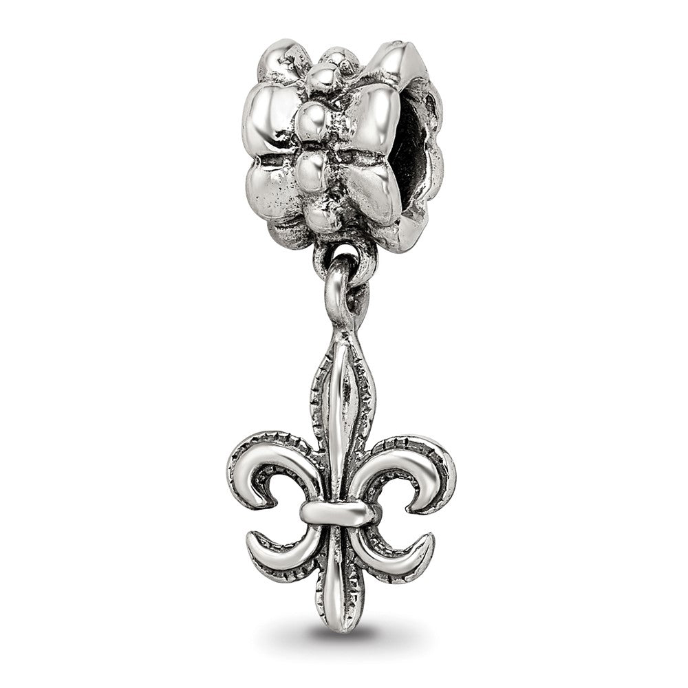 Sterlingsilber Reflections Fleur De Lis Hängend Perle