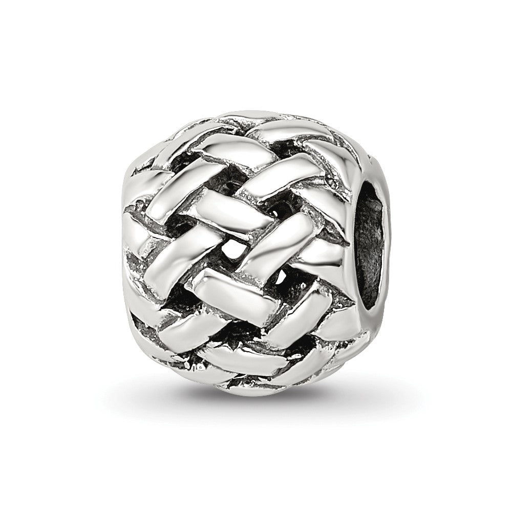 Sterlingsilber Reflections Basketweave Bali Perle