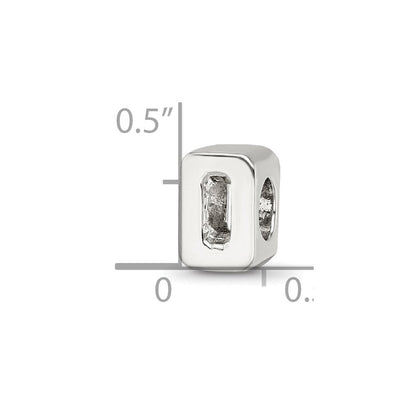 Sterlingsilber Reflections Numeral 0 Perle