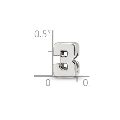 Sterlingsilber Reflections Zahl 3 Perle