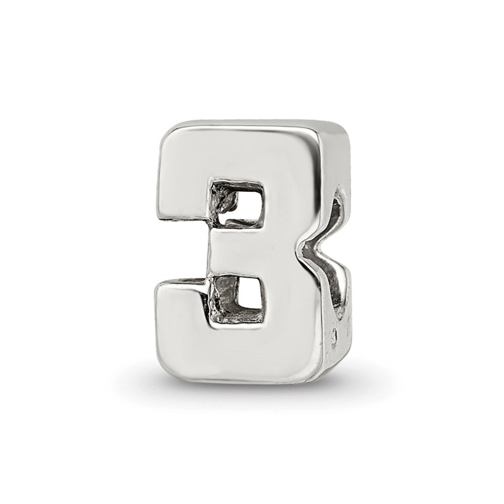 Sterlingsilber Reflections Zahl 3 Perle
