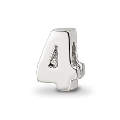 Sterlingsilber Reflections Zahl 4 Perle