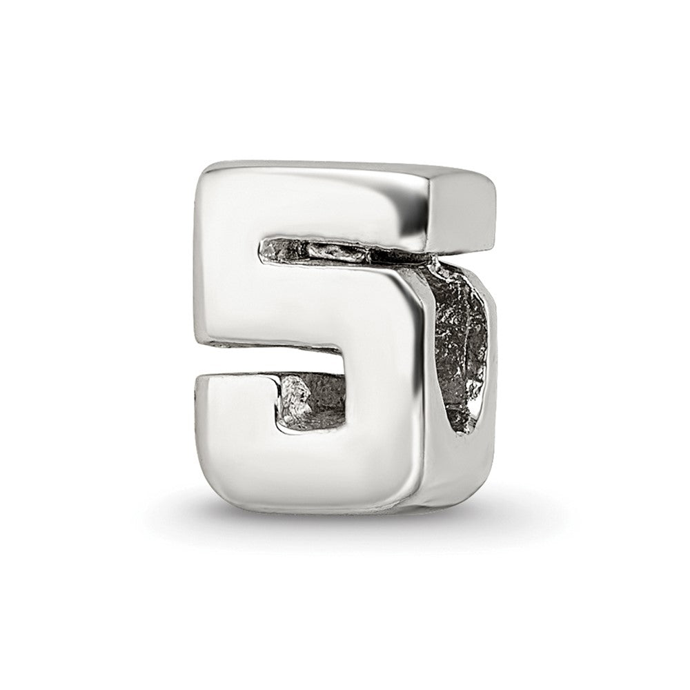 Sterlingsilber Reflections Numeral 5 Perle