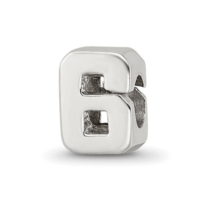 Sterlingsilber Reflections Zahl 6 Perle