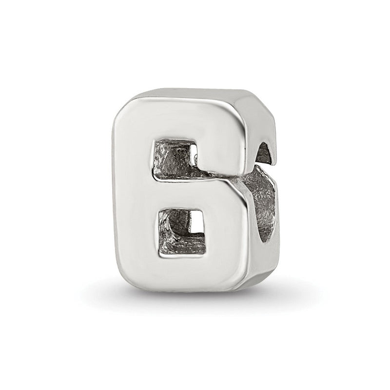 Sterlingsilber Reflections Zahl 6 Perle