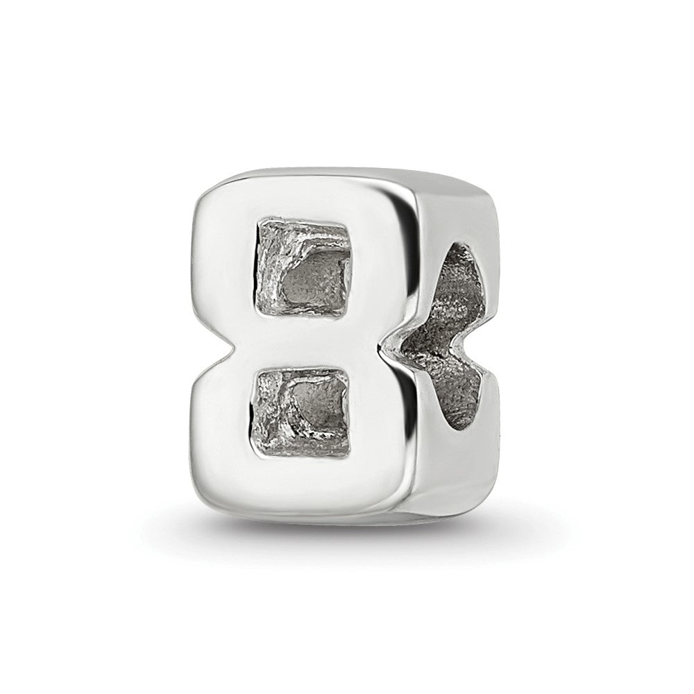 Sterlingsilber Reflections Zahl 8 Perle