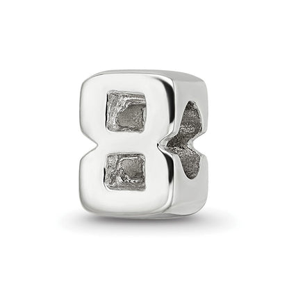 Sterlingsilber Reflections Zahl 8 Perle