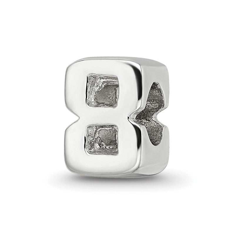 Sterlingsilber Reflections Zahl 8 Perle