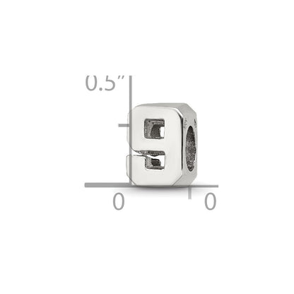 Sterlingsilber Reflections Zahl 9 Perle