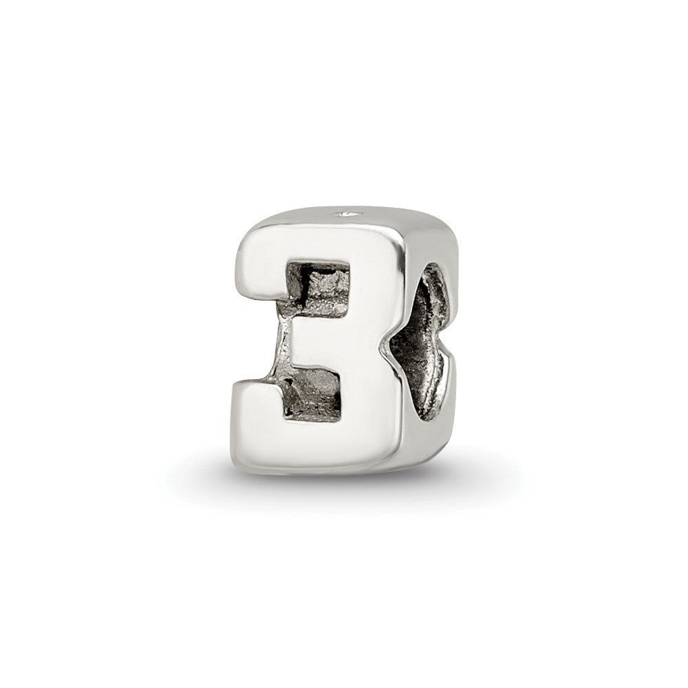 Sterlingsilber Reflections Kinder Zahl 3 Perle