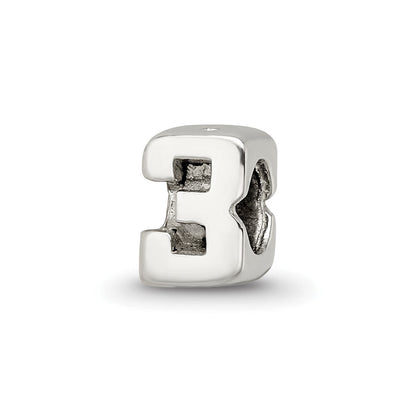 Sterlingsilber Reflections Kinder Zahl 3 Perle